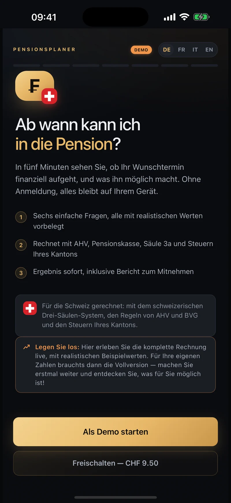 Startbildschirm
